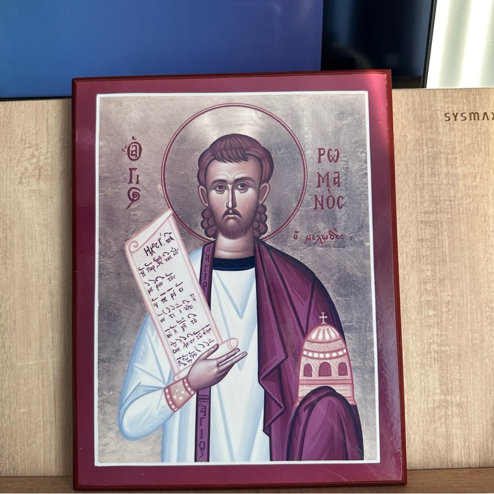 Vintage Greek Orthodox Wood Icon